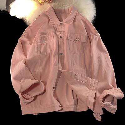 Tasuta mudel teksajakk meestele nööpide ja taskutega