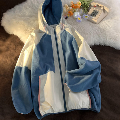 Kapuutsi ja lukuga meeste jope - kolme värvi