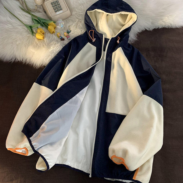 Kapuutsi ja lukuga meeste jope - kolme värvi