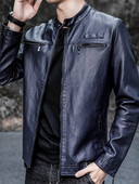 Meeste nahktagi lukuga ja madala kraega