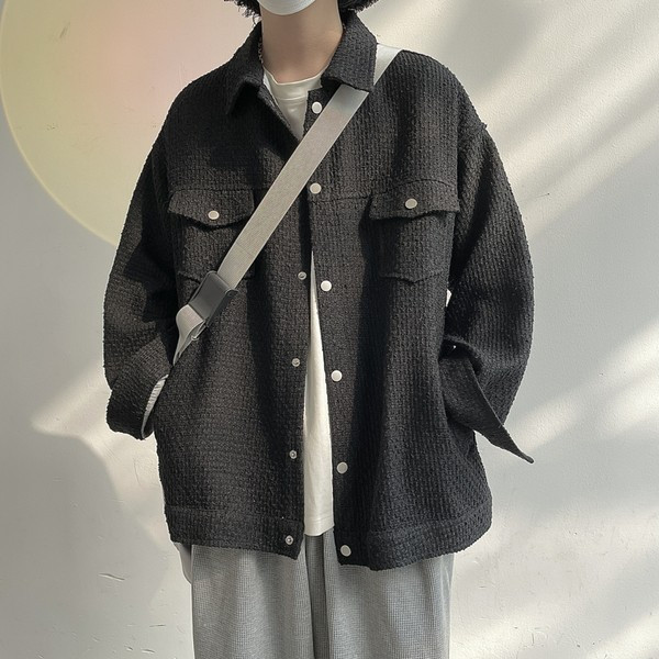 Sügis-talvine taskutega meeste jope - kahte värvi