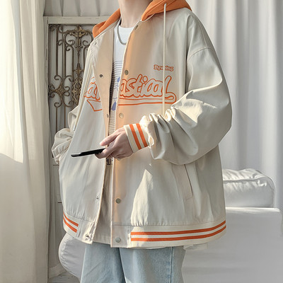 Kapuutsiga meeste jope ja kiri uus mudel