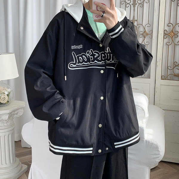 Kapuutsiga meeste jope ja kiri uus mudel