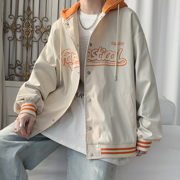 Kapuutsiga meeste jope ja kiri uus mudel