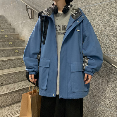 Taskutega vabaaja meeste jope – lai mudel