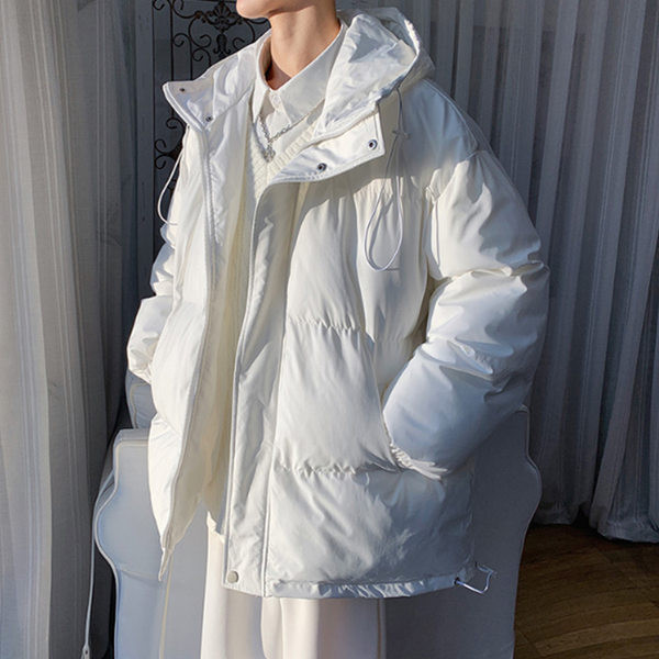 Ανδρικό μπουφάν με κουκούλα σε πολλά χρώματα - κατάλληλο για τον χειμώνα