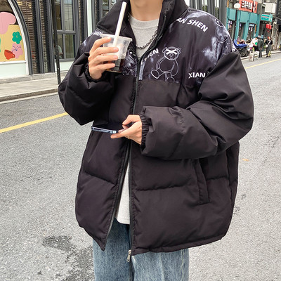 Ανδρικό μπουφάν casual με απλικέ - δύο μοντέλα