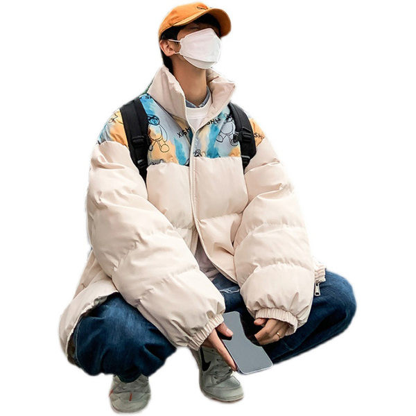 Ανδρικό μπουφάν casual με απλικέ - δύο μοντέλα