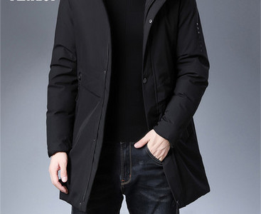 Férfi kabát cipzárral és gombokkal - két színben