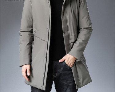 Férfi kabát cipzárral és gombokkal - két színben