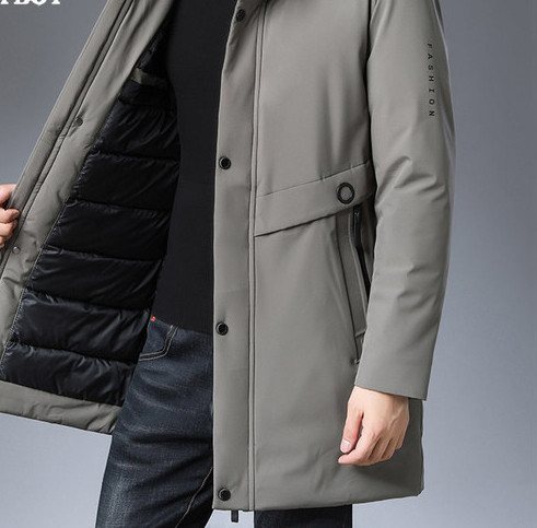 Férfi kabát cipzárral és gombokkal - két színben