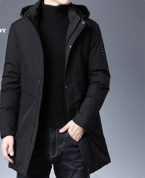 Férfi kabát cipzárral és gombokkal - két színben