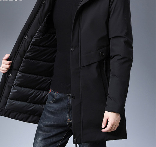 Férfi kabát cipzárral és gombokkal - két színben