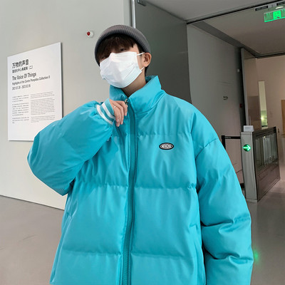 Φαρδύ ανδρικό δερμάτινο μπουφάν από απομίμηση δέρματος