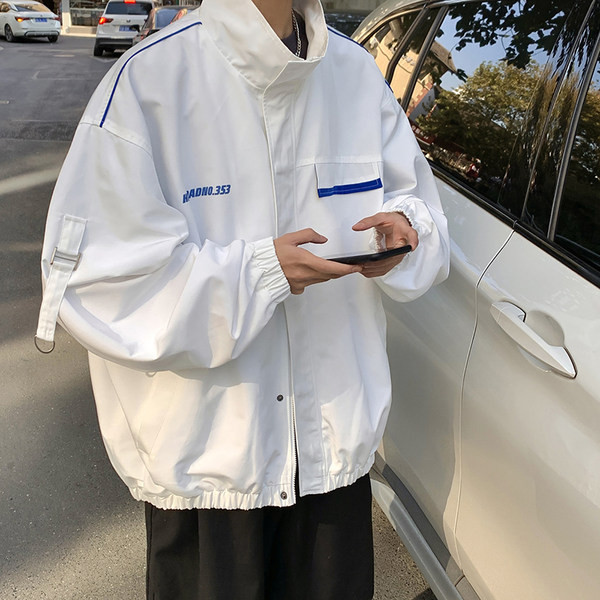 Muški sako s gumbima u crno-bijeloj boji