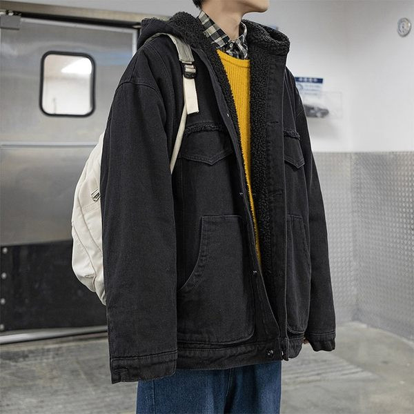 Meeste teksajakk, sinine ja must