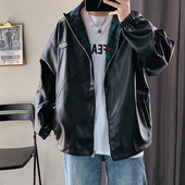 Kétoldalas férfi kabát klasszikus gallérral