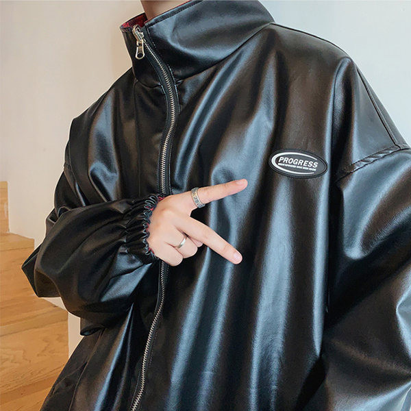 Kétoldalas férfi kabát klasszikus gallérral