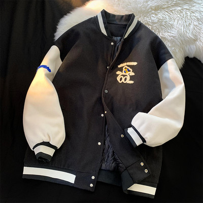 Muška zimska jakna na gumbe u tri boje