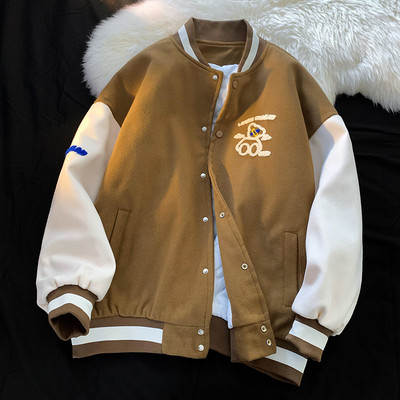 Muška zimska jakna na gumbe u tri boje