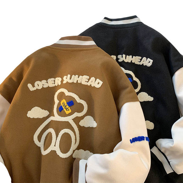 Muška zimska jakna na gumbe u tri boje