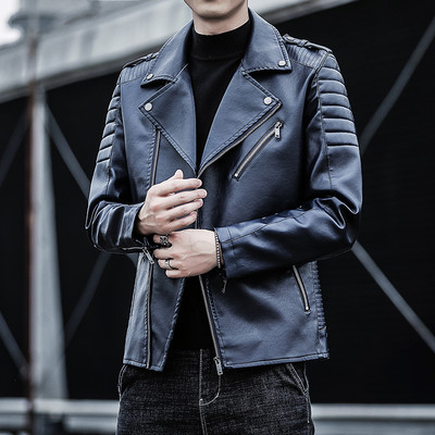 Öko-nahast moodne meeste jope jakk