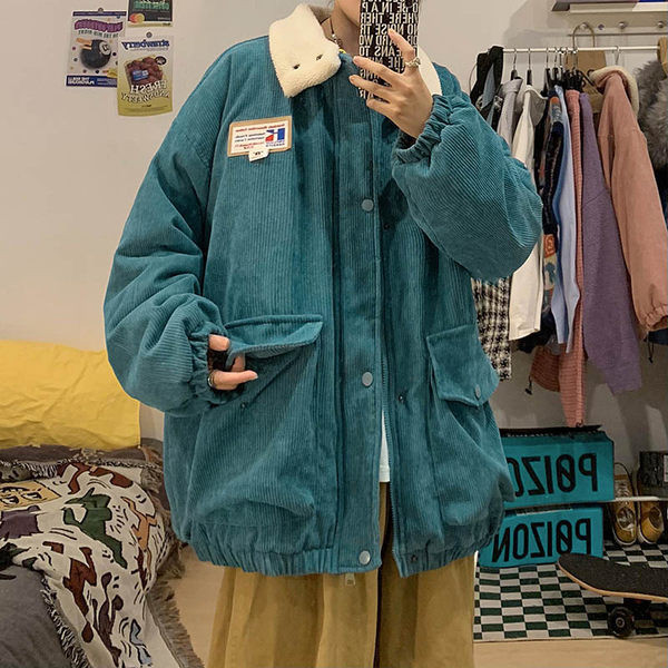 Casual meeste teksajaki lai mudel pehme voodriga