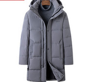 Hosszú férfi téli kabát gombokkal