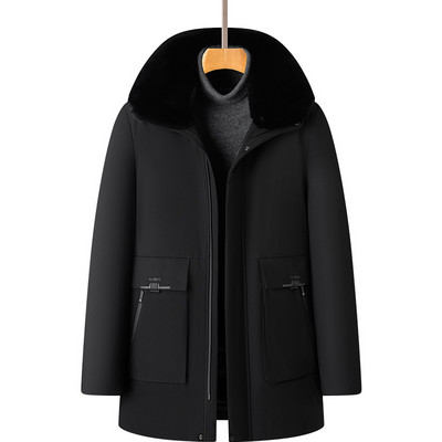 Moderna muška zimska jakna s donjom kragnom