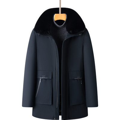 Moderna muška zimska jakna s donjom kragnom