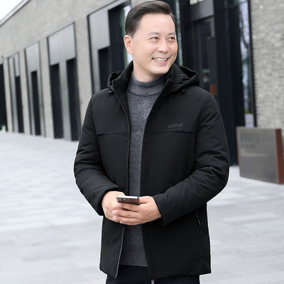 Sügis-talvine kapuutsiga jakk meestele