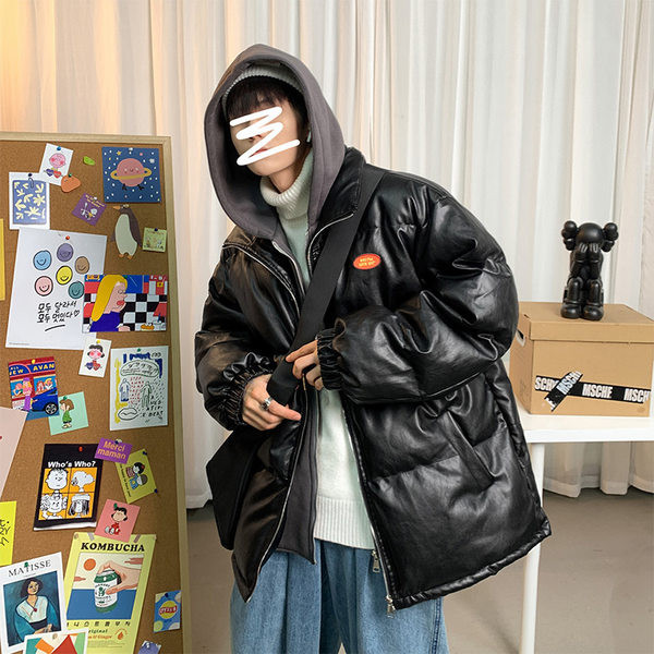 Uus mudel kapuutsiga talvine meeste soojak - kahte värvi