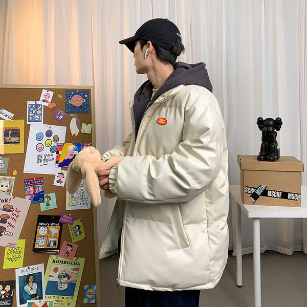 Uus mudel kapuutsiga talvine meeste soojak - kahte värvi