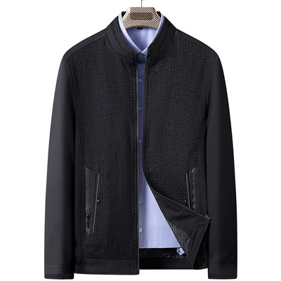 Férfi téli kabát cipzárral két színben