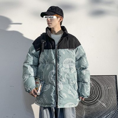 Moodne kõrge kraega meeste talvejope - sobib talveks