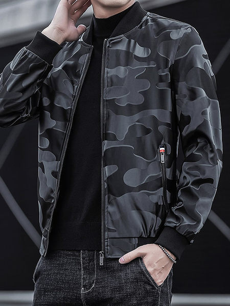 Vékony tavaszi-őszi kabát terepszínű mintával