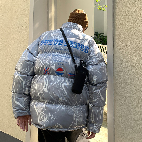 Muška zimska jakna sa visokom kragnom i patentnim zatvaračem - tri boje