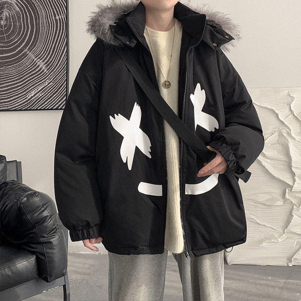 Mindennapi férfi kabát kapucnival