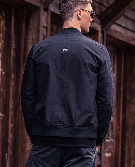 Férfi tavaszi-őszi kabát cipzárral