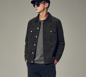 Férfi tavaszi kabát gombokkal, négy színben