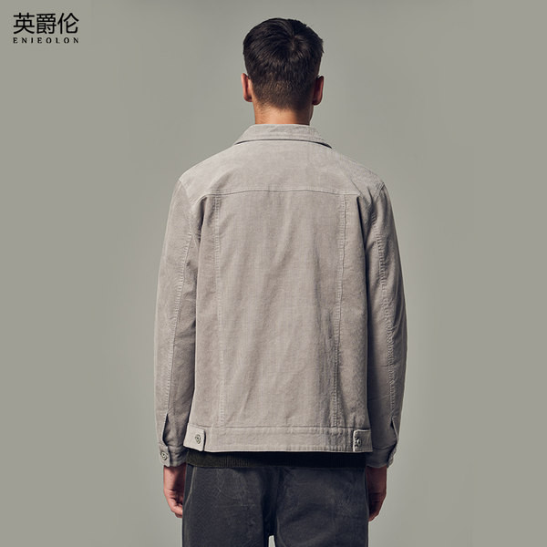 Férfi tavaszi kabát gombokkal, négy színben