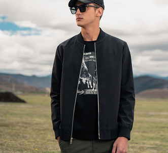 Modern férfi vékony kabát két modellben, cipzárral