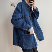 Retro stílusú férfi farmerdzseki