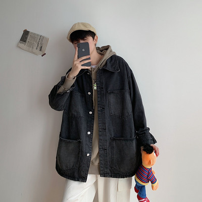 Retro stílusú férfi farmerdzseki