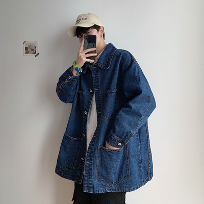 Retro stílusú férfi farmerdzseki