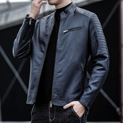 Új modell bőrdzseki cipzárral - férfiaknak