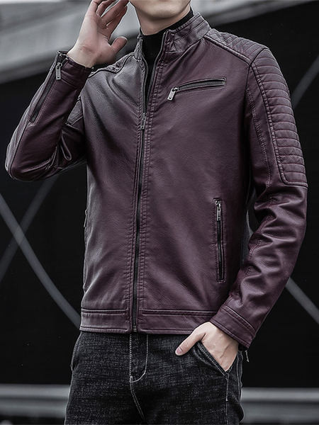 Új modell bőrdzseki cipzárral - férfiaknak