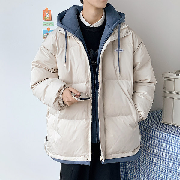 Ανδρικό μπουφάν με επένδυση με κουκούλα