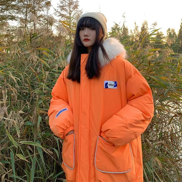 Téli parka kabát pehely kapucnival - unisex modell