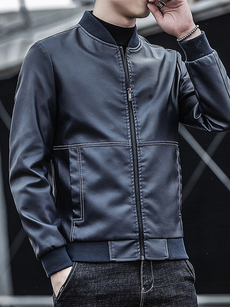 Neljas värvitoonis lukuga meeste nahktagi